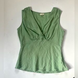 J. JILL GREEN LINEN TOP​​